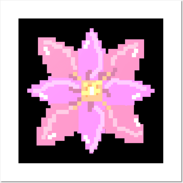 FLOWER PIXEL ART Wall Art by nurkaymazdesing